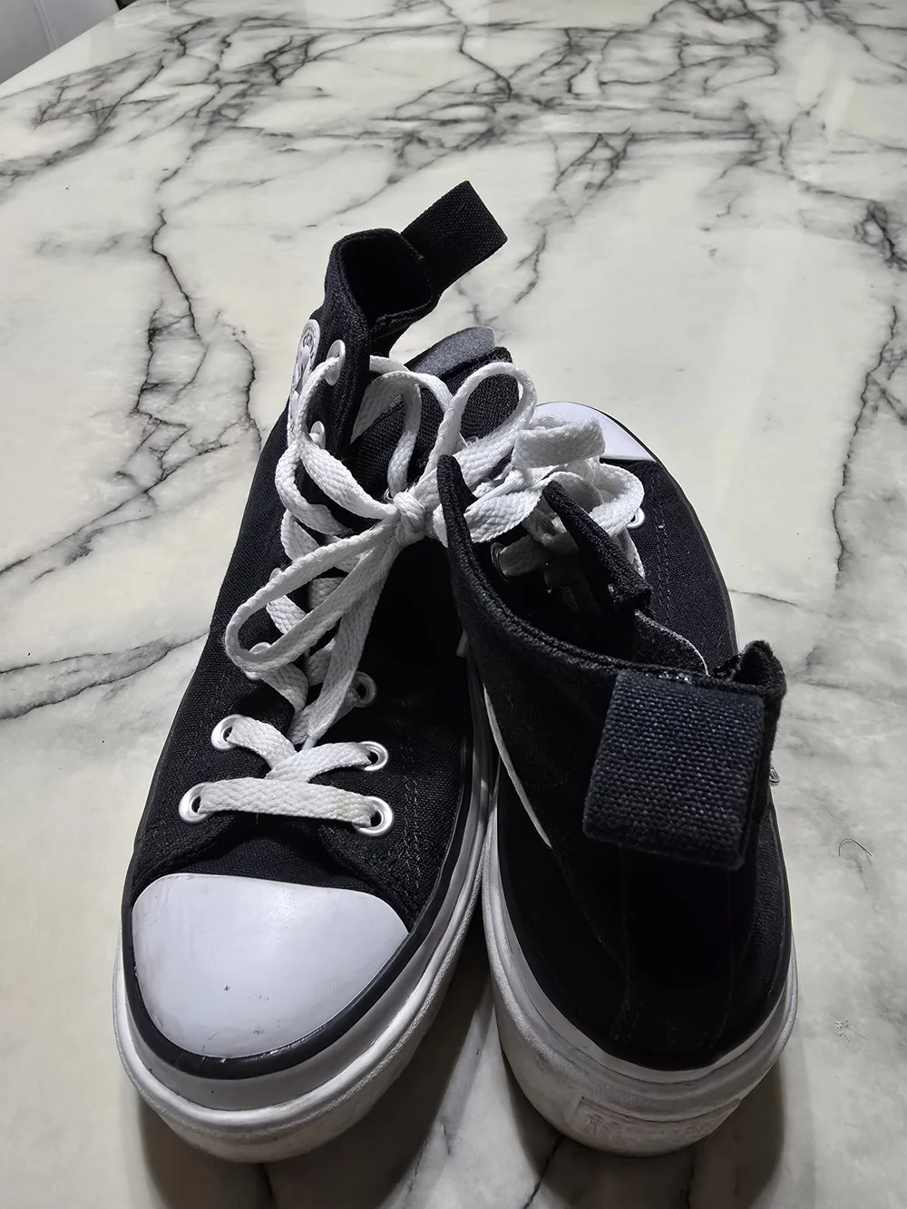Converse Black and White High-Top Sneakers